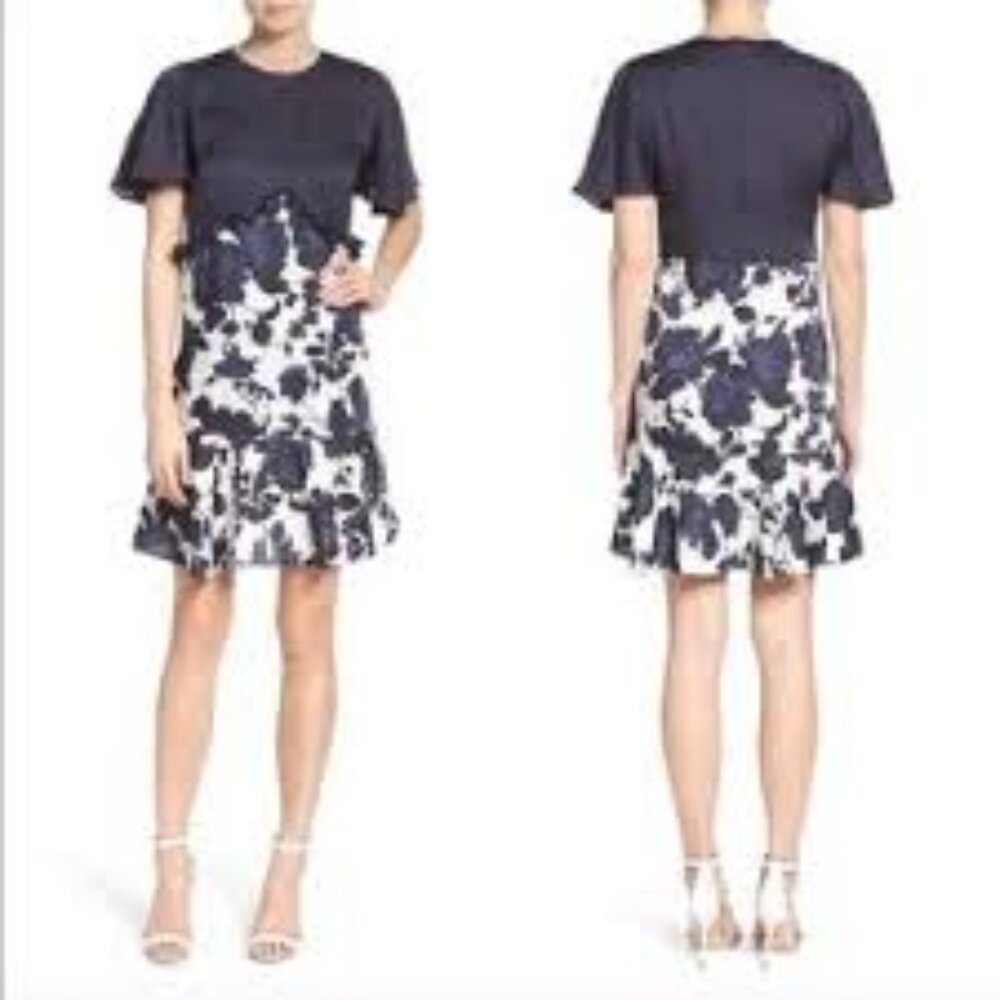 Sachin & Babi Blue Floral Dress